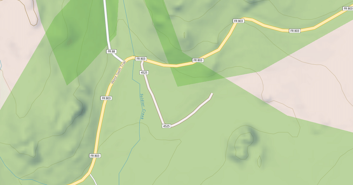 Map preview of SOLDIER CREEK DISP CAMP