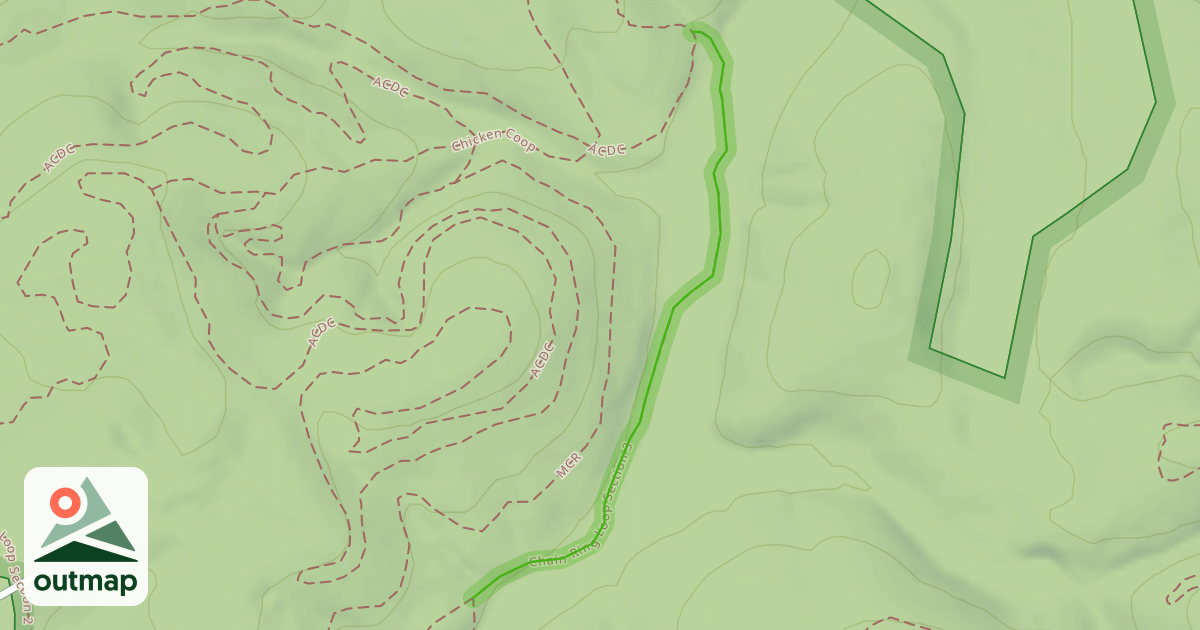Map of Chain Ring Loop Section 3