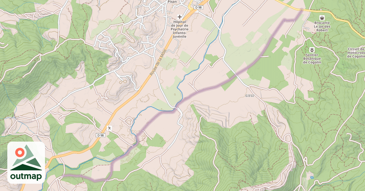 Map of Chemin des Bergers