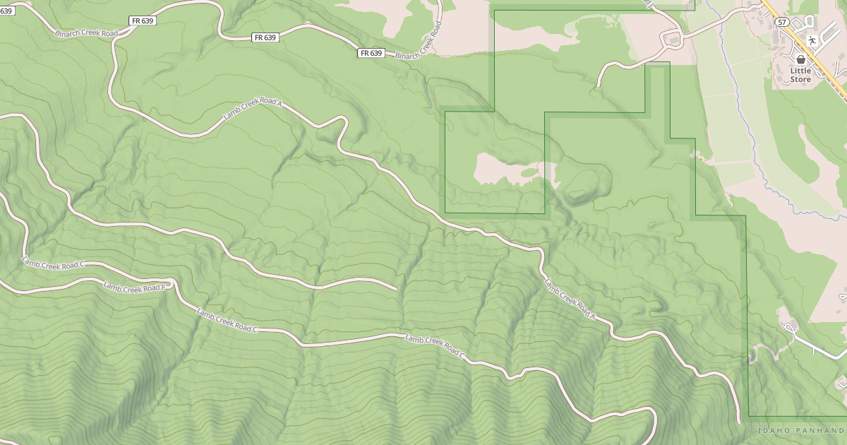 Map preview of LAMB CREEK A