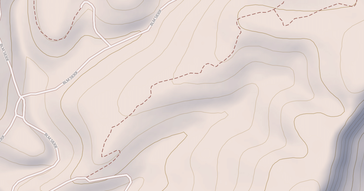 Map preview of BLM National GTLF Public Motorized Trails 9f2a9d88-2b21-4124-80bd-4658ee11d475