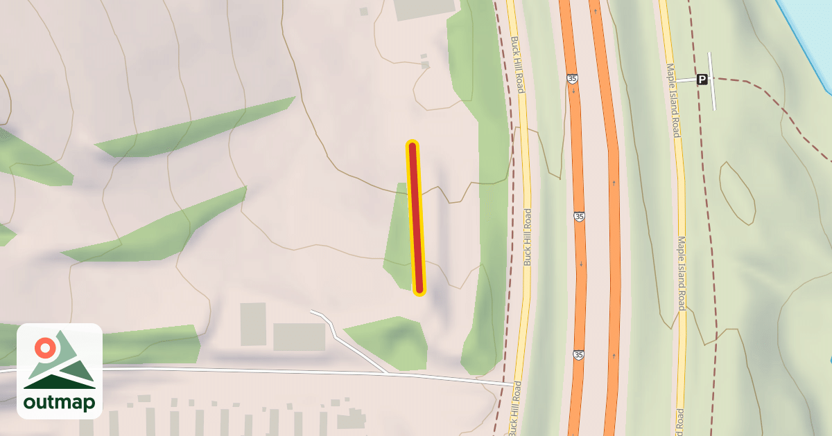 Map of Freeway Rope Tow