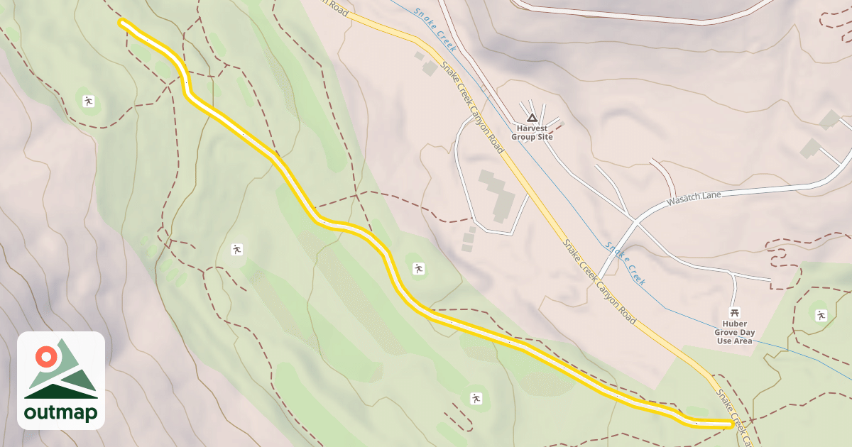 Map of Mounain Course Nordic Track