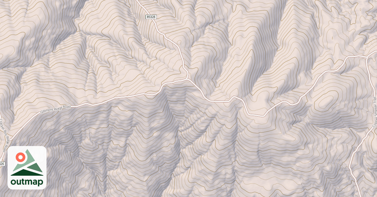 Map of GILLMORE RIDGE
