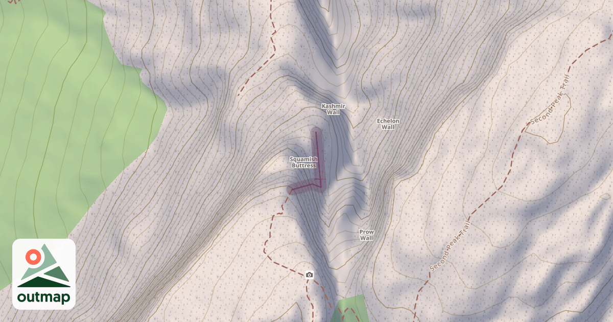 Map of Climbing Site