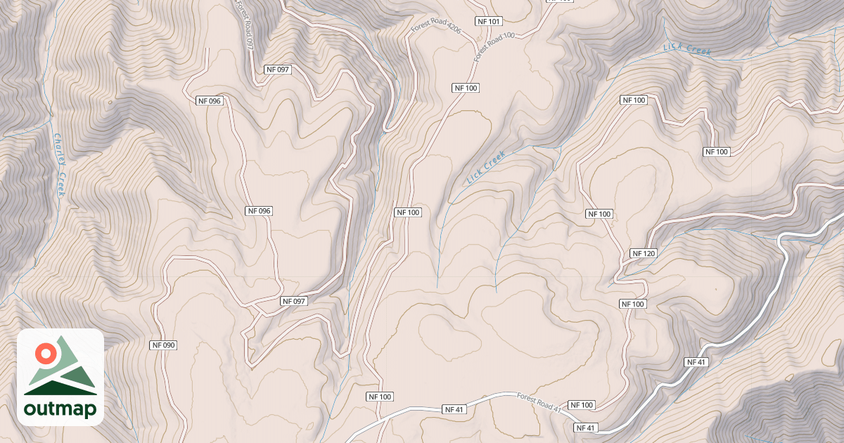 Map of CHARLEY CREEK ROAD