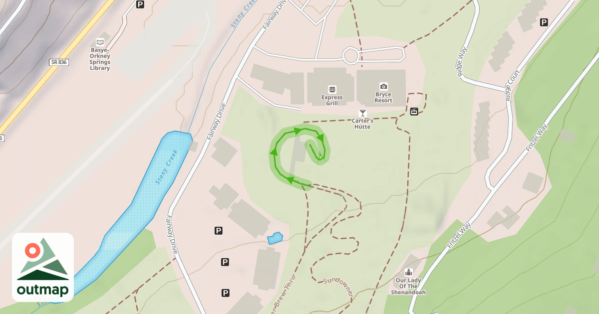 Map of Brew Thru