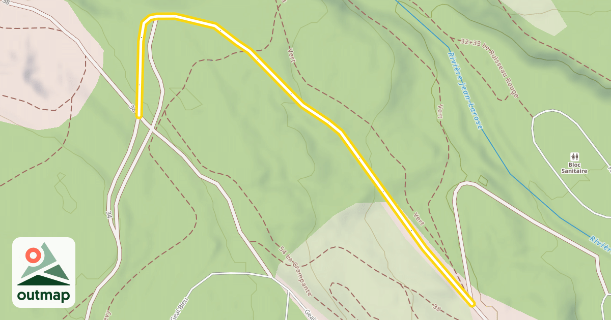 Map of 32+33 Le Ruisseau Rouge