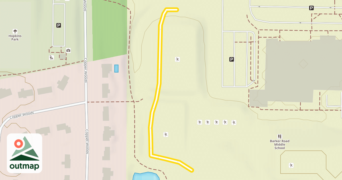 Map of Mt. Pittsford Ski Trail