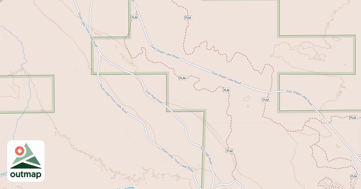 Map of Foreman Lake Motorcycle Trail