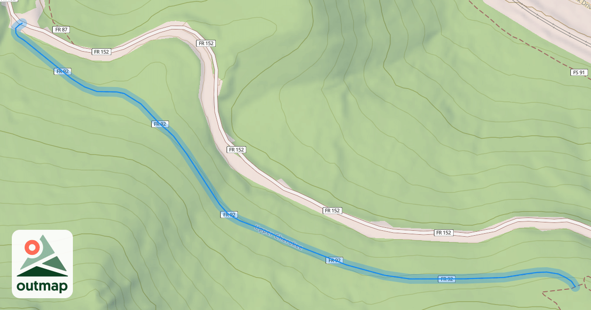 Map of Upper Cherokee