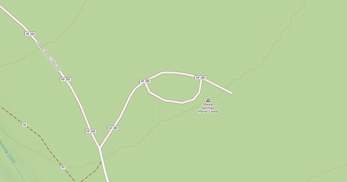 Map preview of SHEEP SPRING HORSE CAMP
