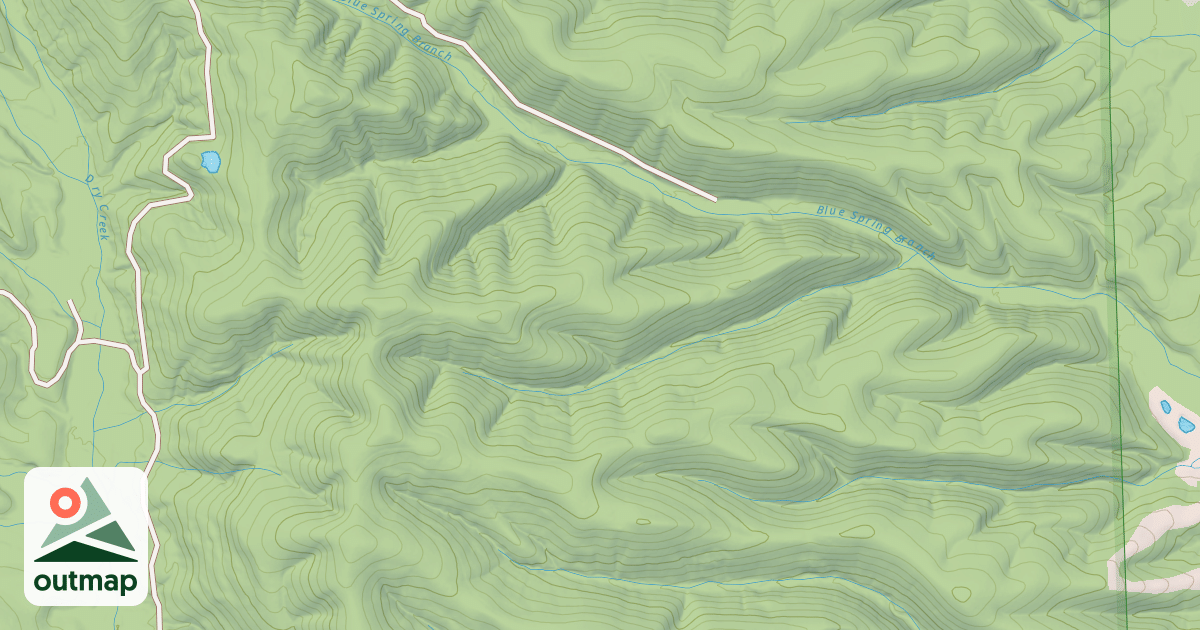 Map of BLUE SPRINGS BR. D in Gordon