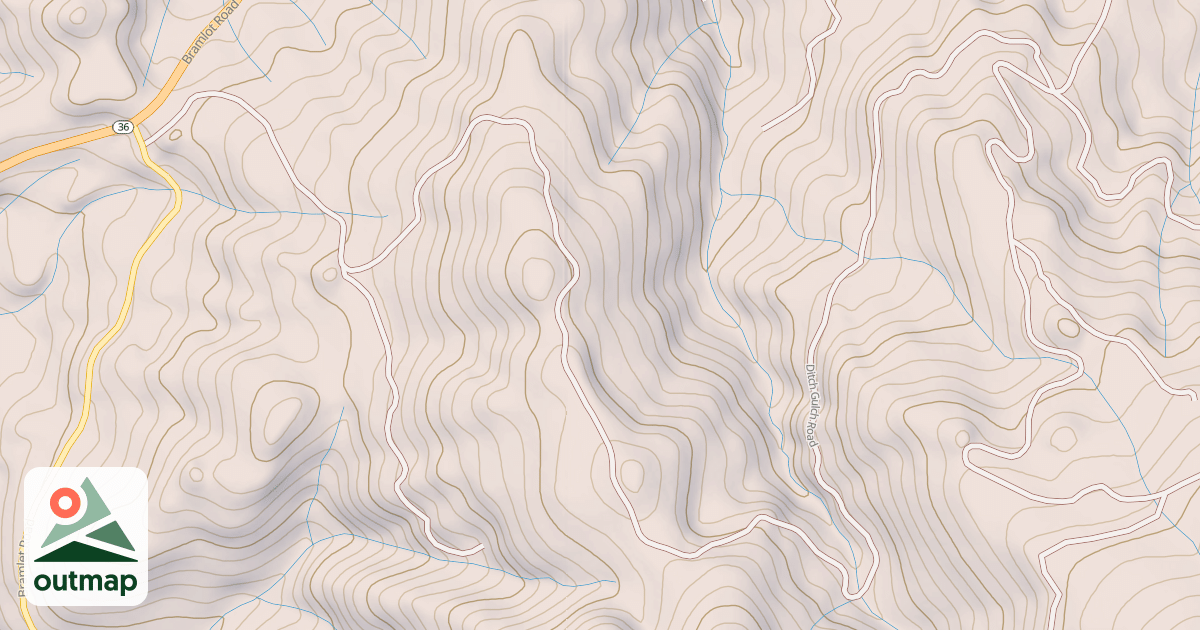 Map of DITCH GULCH