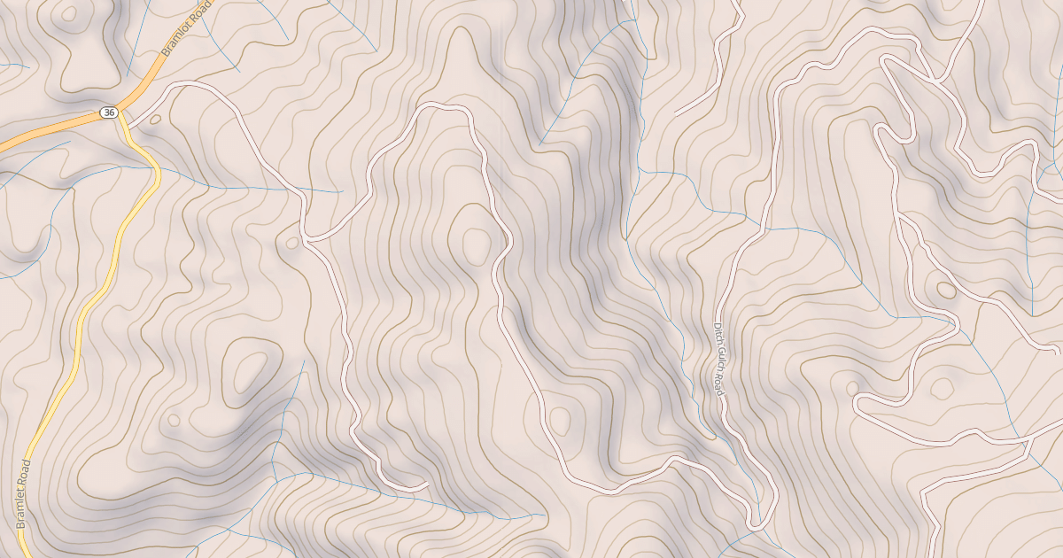 Map preview of DITCH GULCH