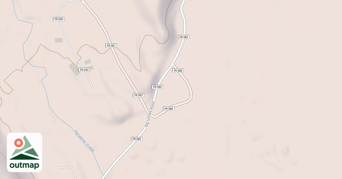 Map of BIG SMOKY CORRAL