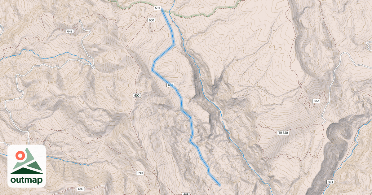 Map of Beaver Lakes Trail