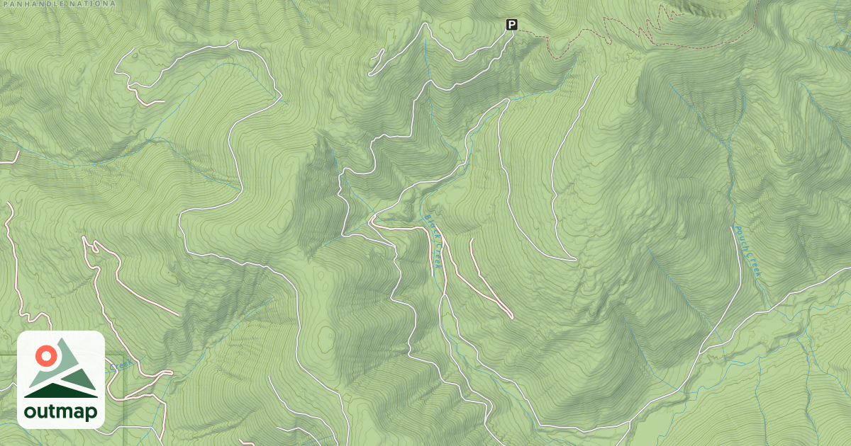 Map of BLACK MOUNTAIN