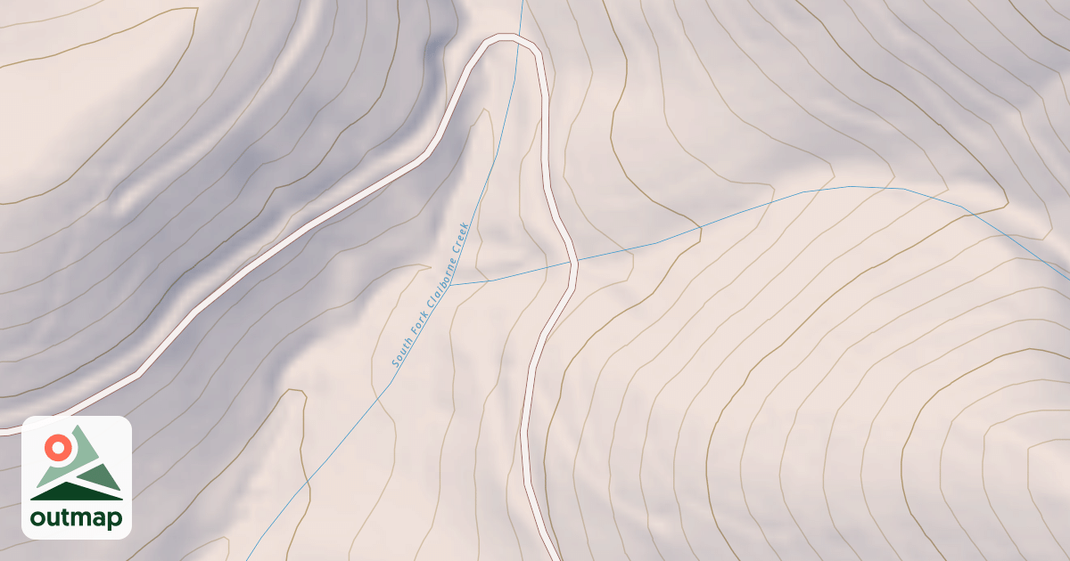 Map of CURL RIDGE