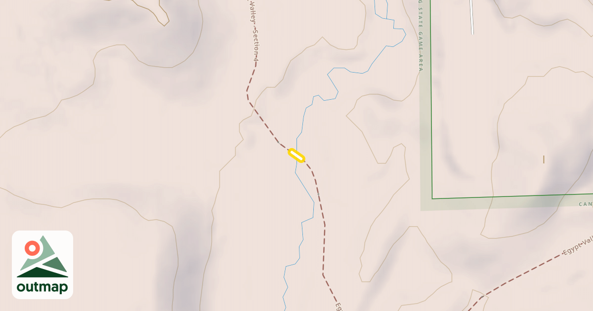 Map of Egypt Valley - Section 4