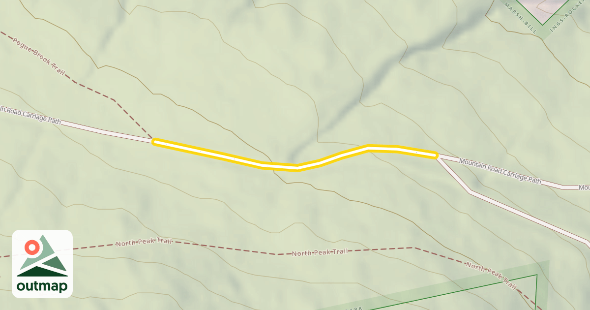 Map of Mountain Road Carriage Path