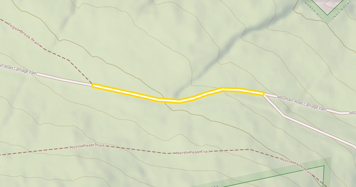 Map preview of Mountain Road Carriage Path