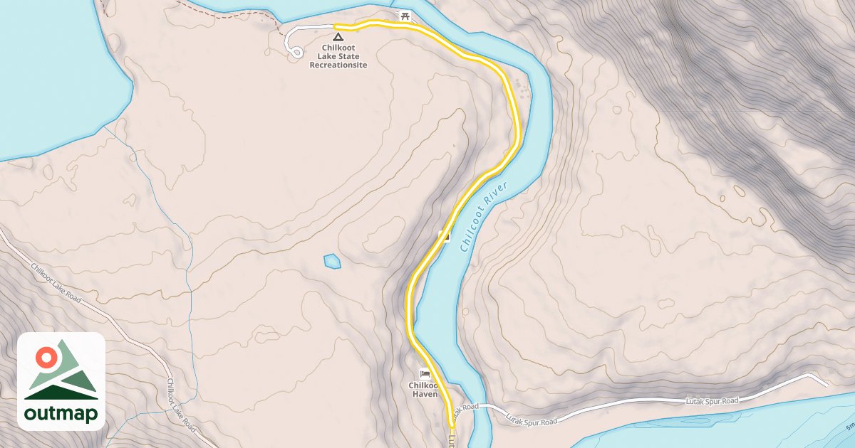 Map of Lutak Road