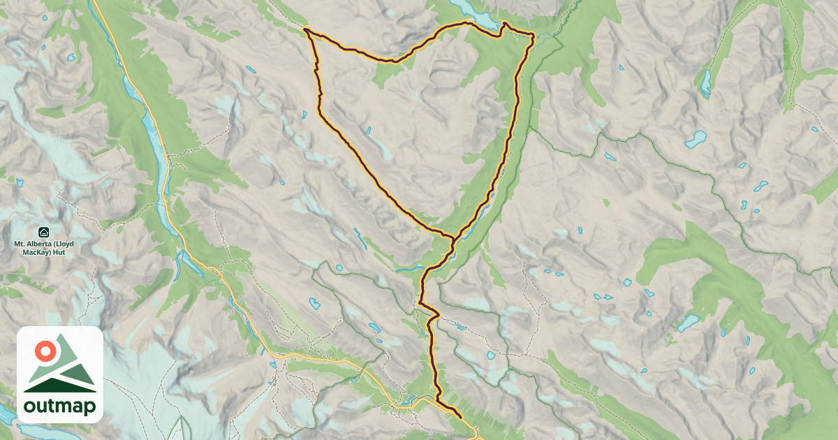 Map of Brazeau Loop