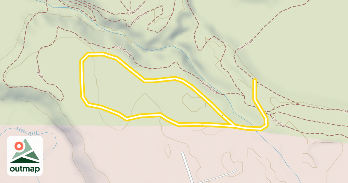 Map of Ski Trail