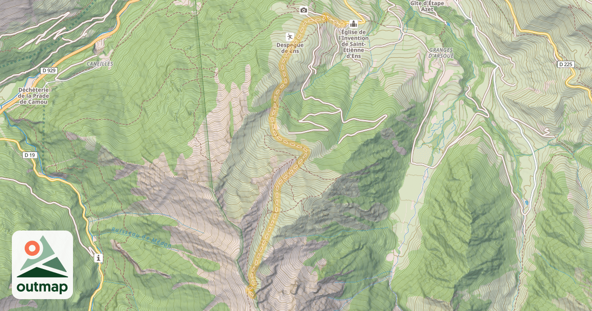 Map of Cap de Laubère — Ens