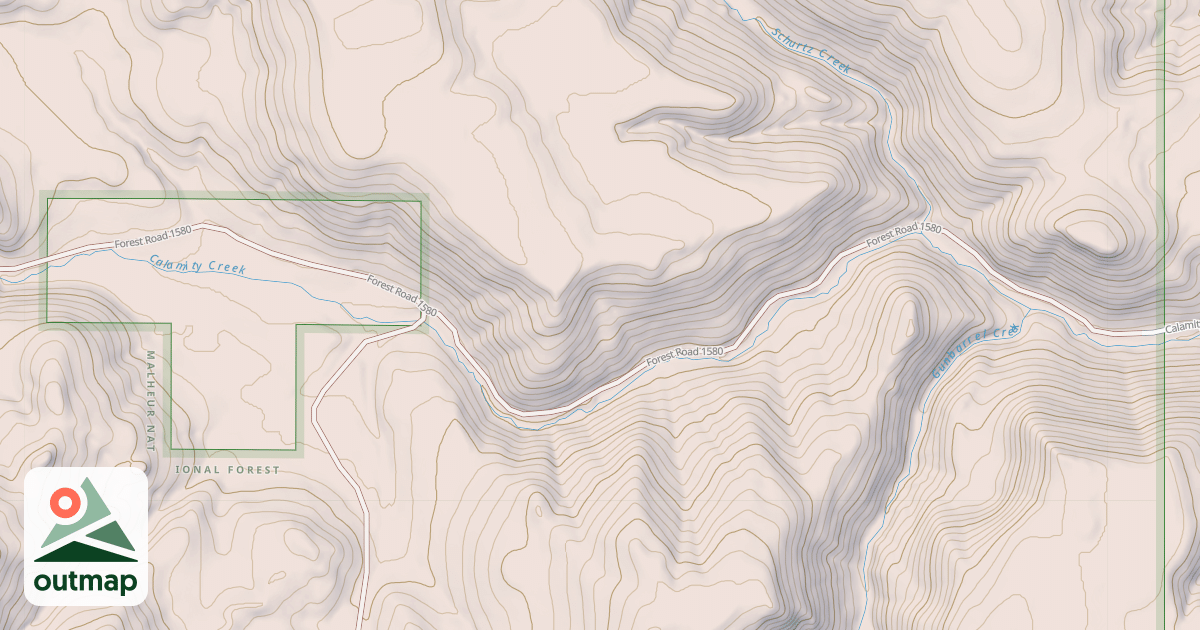 Map of CALAMITY CREEK MRS