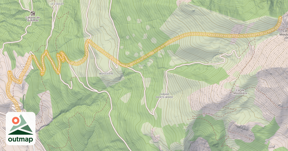 Map of La Platte — Le Villard