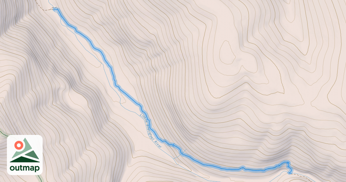 Map of Blackfoot Meadows Trail