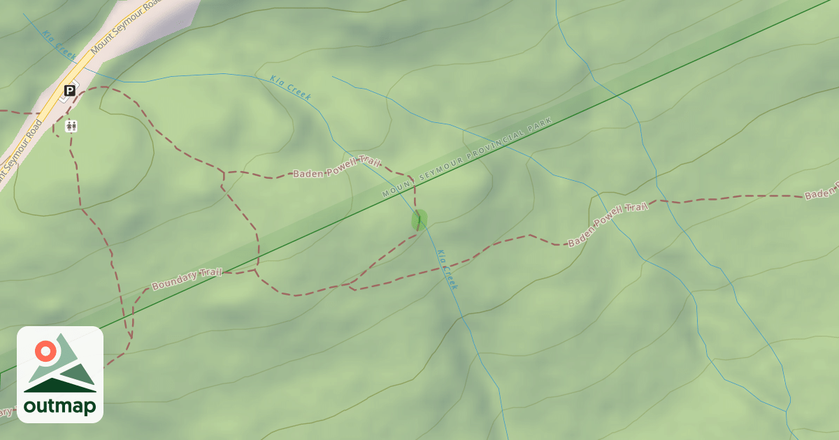 Map of Baden Powell Trail