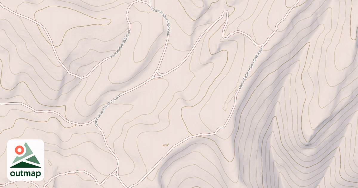 Map of CEDAR HOLLOW NORTH 1