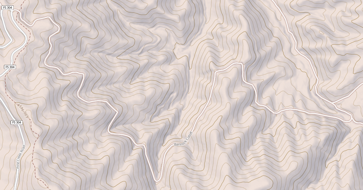 Map preview of BANNOCK CUTOFF