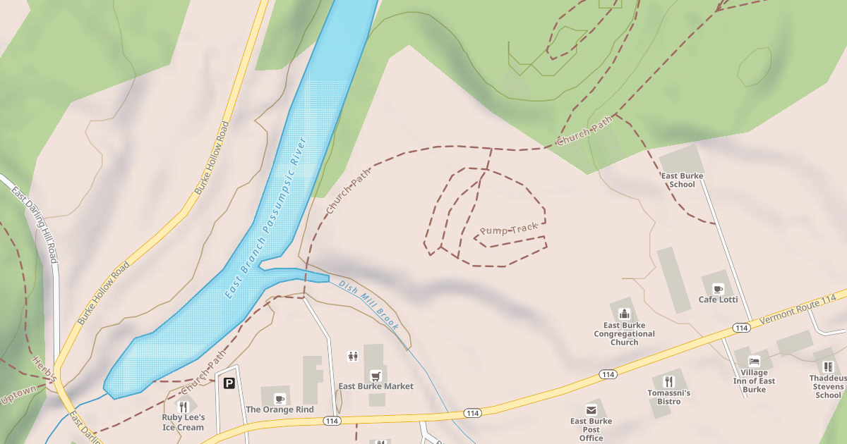 Map preview of Church Path