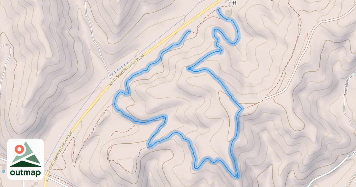 Map of Seamans Gulch Trail