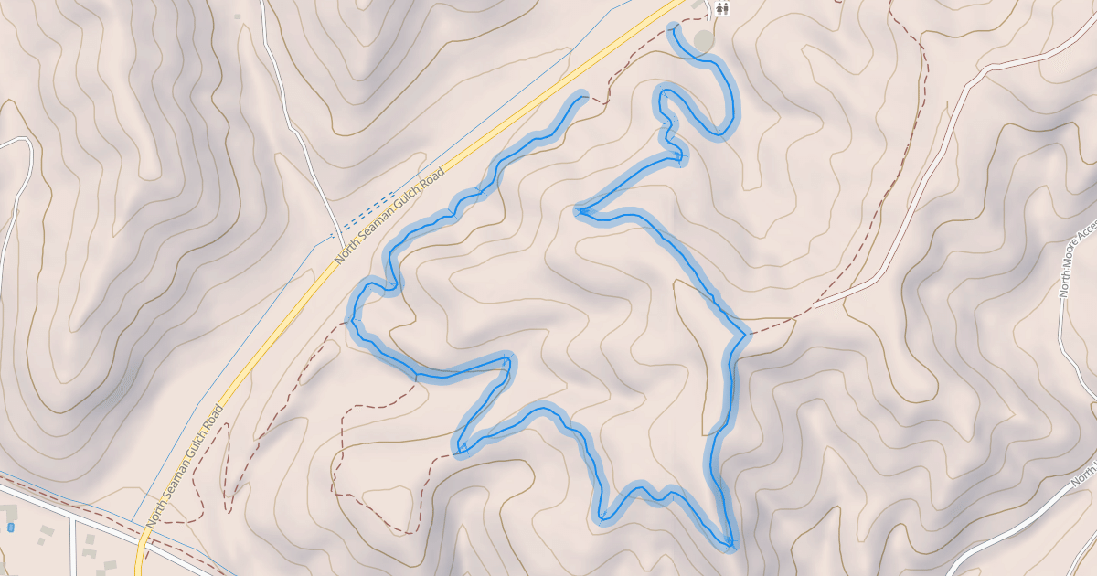 Map preview of Seamans Gulch Trail