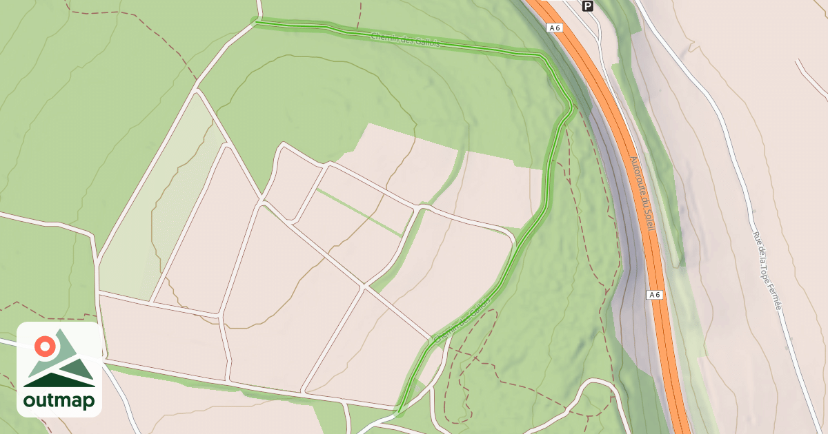 Map of Chemin des Gallois