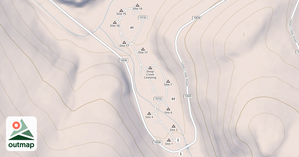 Map of DEEP CREEK C G