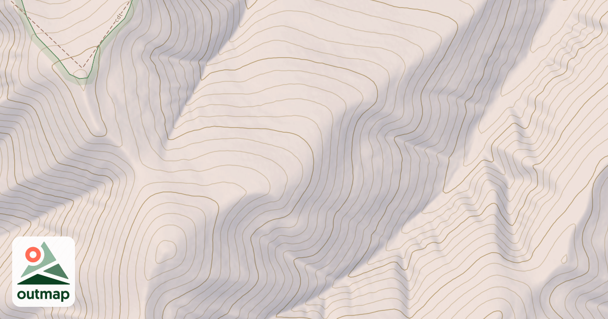 Map of West Modoc Creek