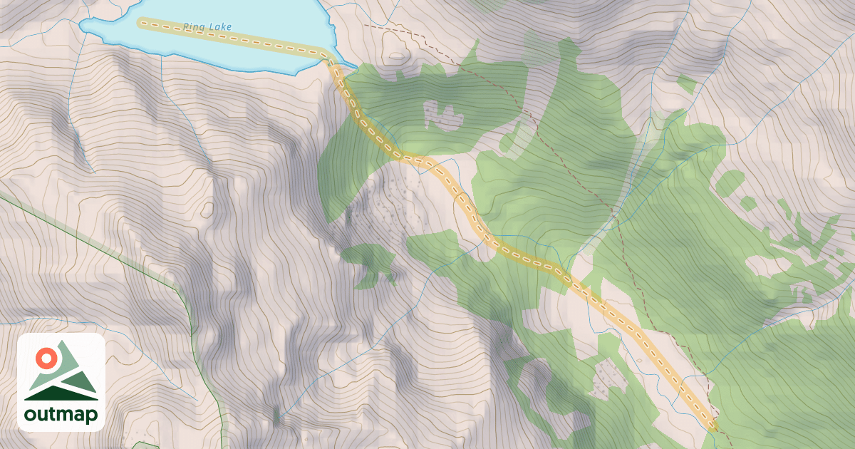 Map of Ring Lake