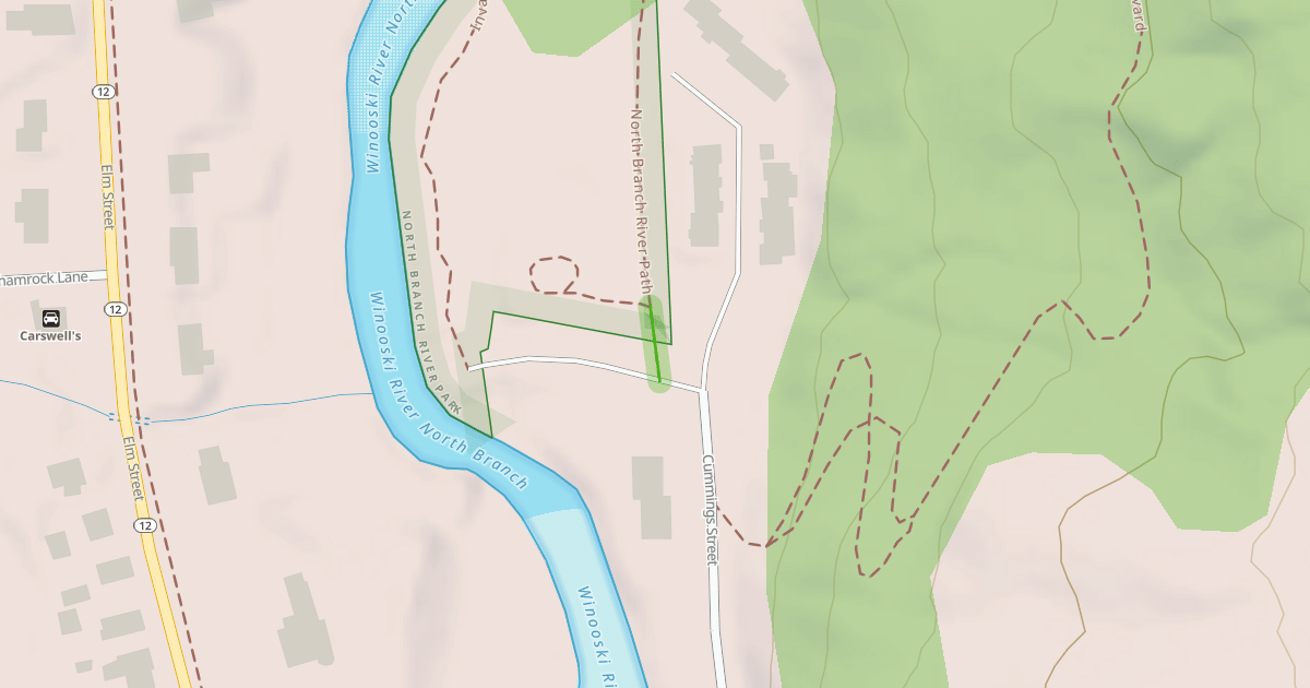 Map preview of North Branch River Path