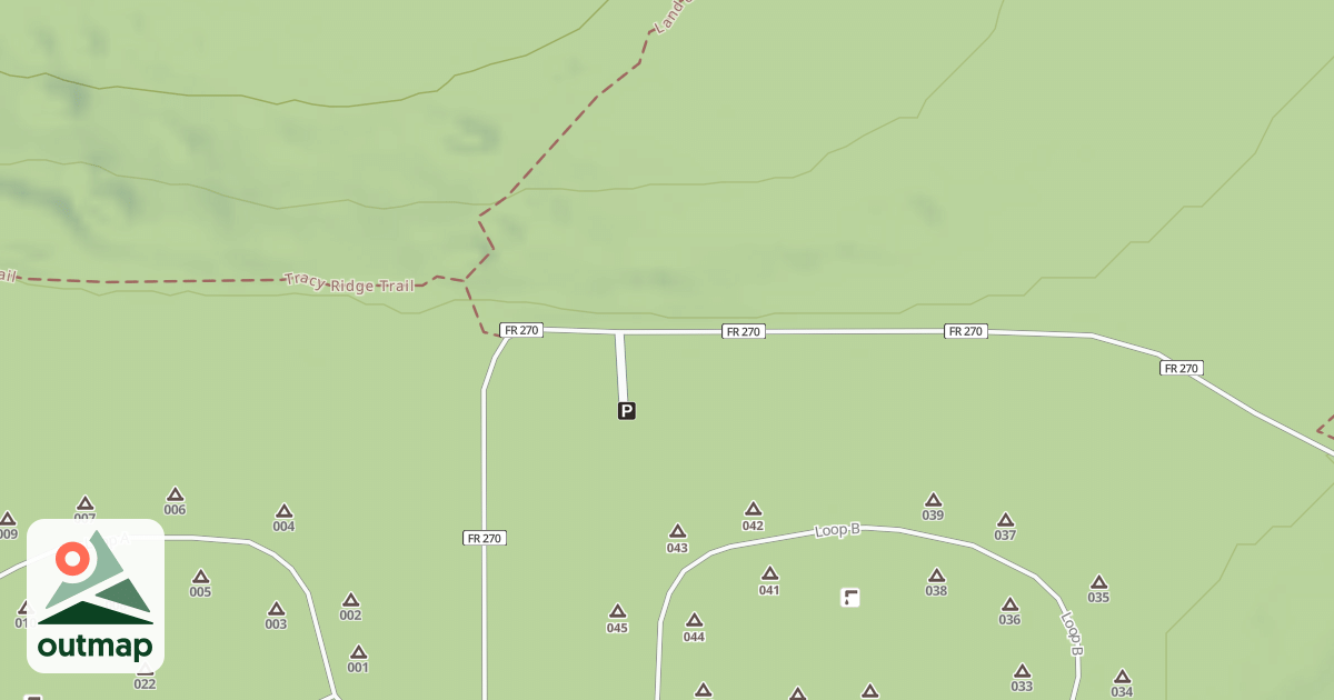 Map of TRACY RUN - G