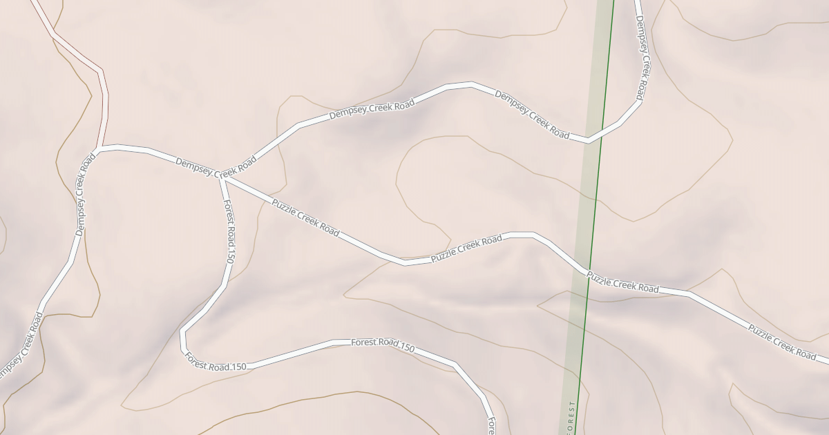 Map preview of USFS National Forest System Roads {96D17262-9462-4623-B898-671BCCBBAC7C}