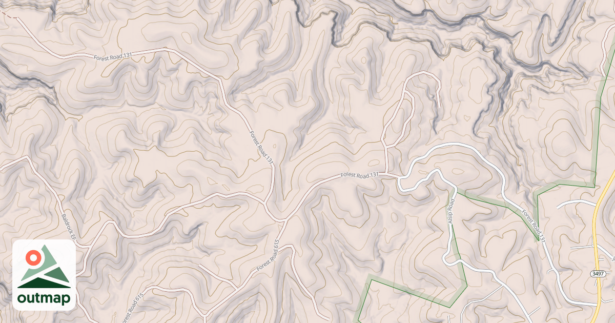 Map of TWEED BRANCH
