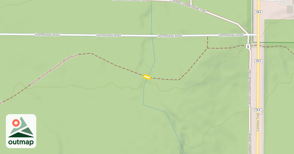 Map of North Shore Mountains Ski Trail