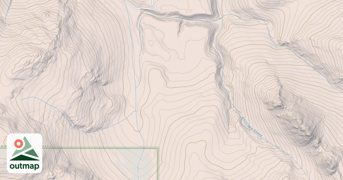 Map of ANTELOPE BASIN