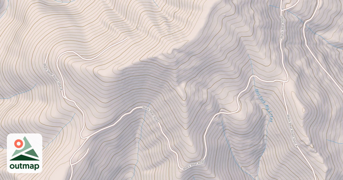 Map of BLACK BEAR